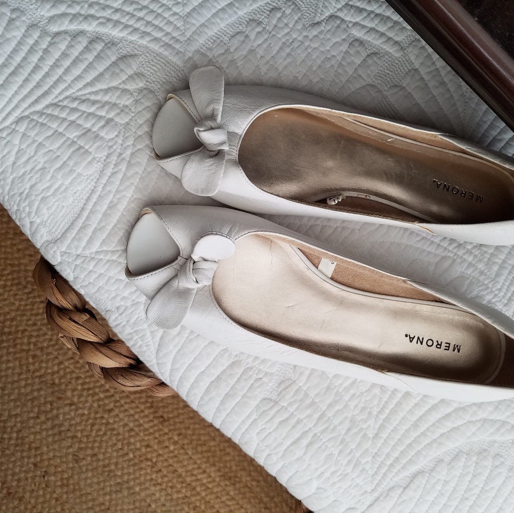 Merona white flats